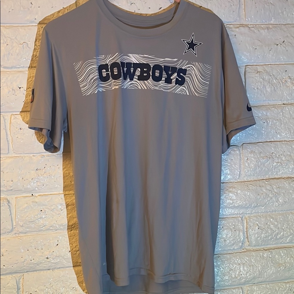 Nike Men's Grey Dallas Cowboys Dri-Fit T-Shirt